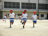 低学年リレーゴール
